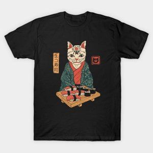 Neko Sushi T-Shirt by Vincent Trinidad